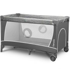 Дитячий манеж Lionelo Flower Grey Scandi